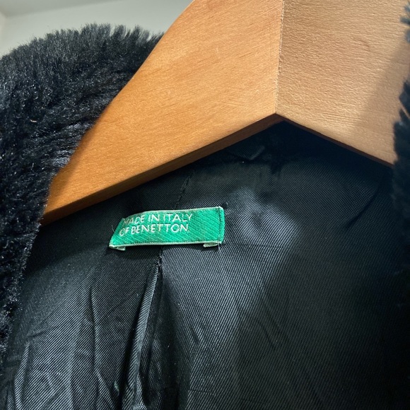 Benetton fur collar coat - Picture 5 of 5